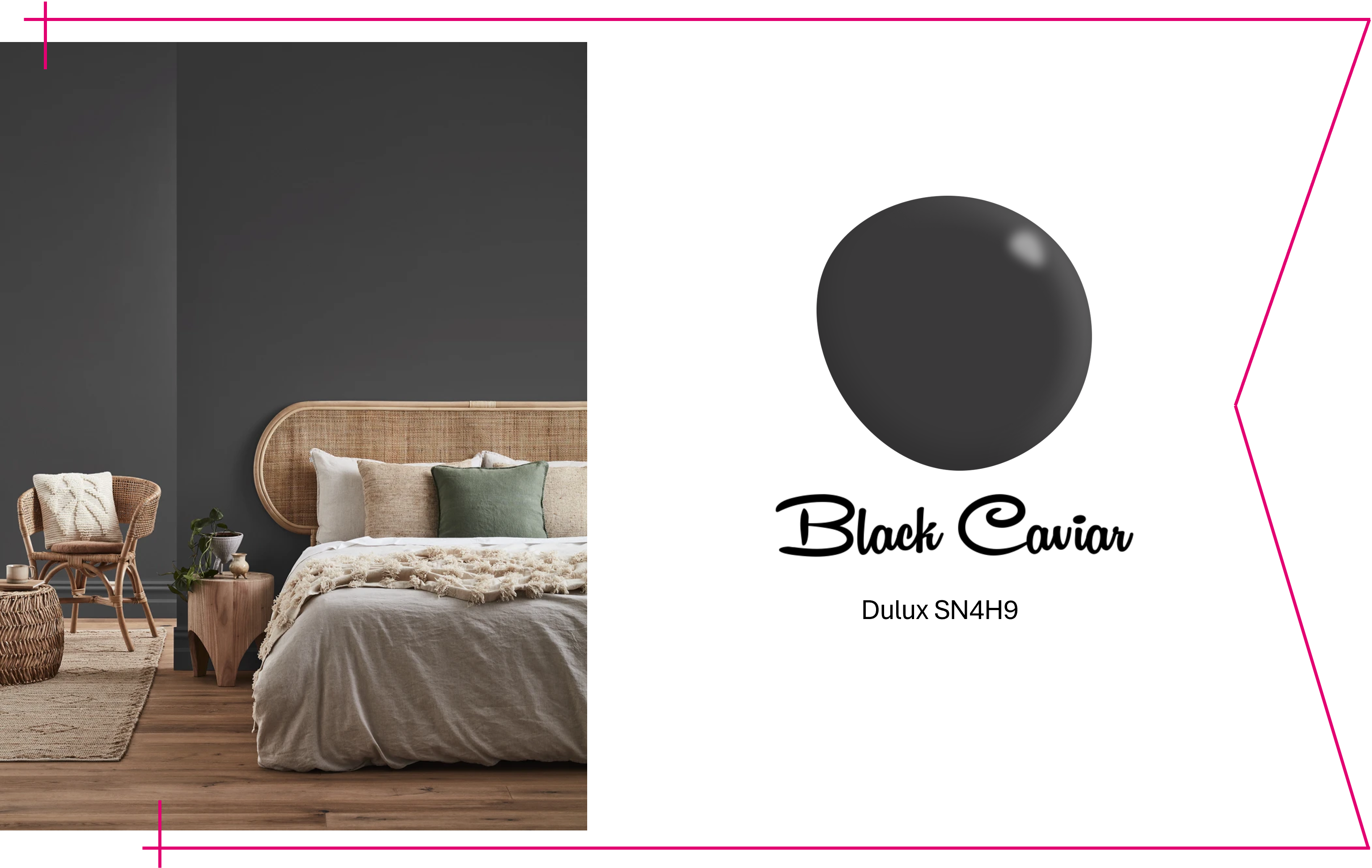 Bedroom Wall Paint Dulux Black Caviar SN4H9