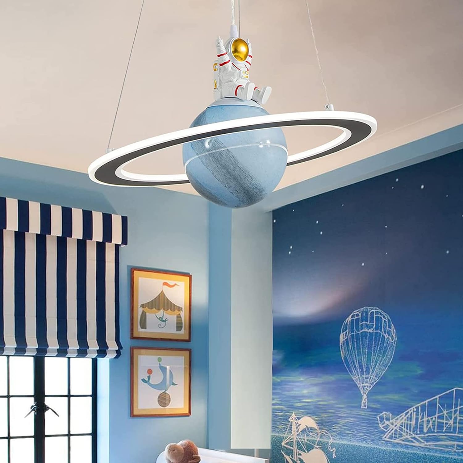 A nursery chandelier that makes a statement