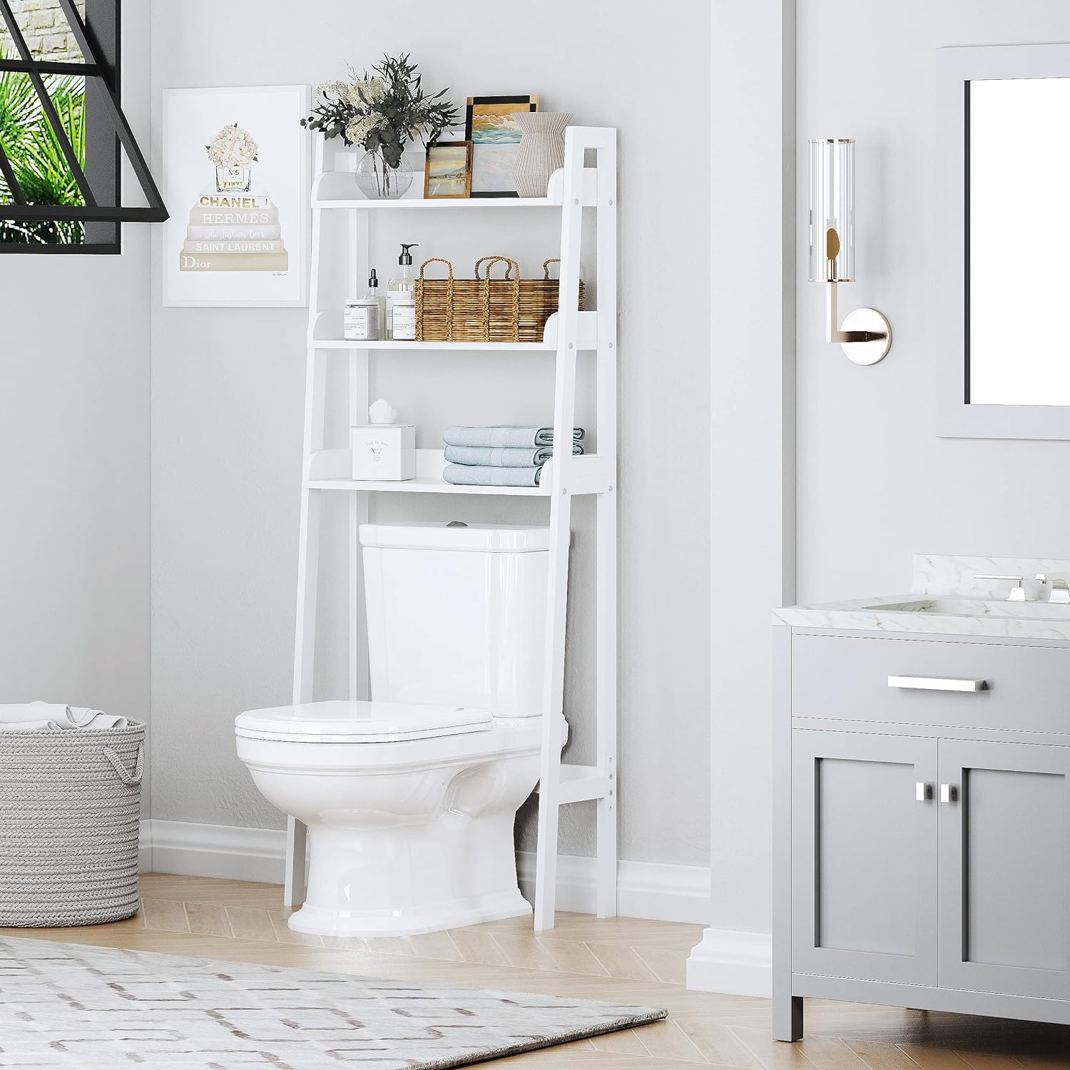 Bathroom Organizer helps design with storage