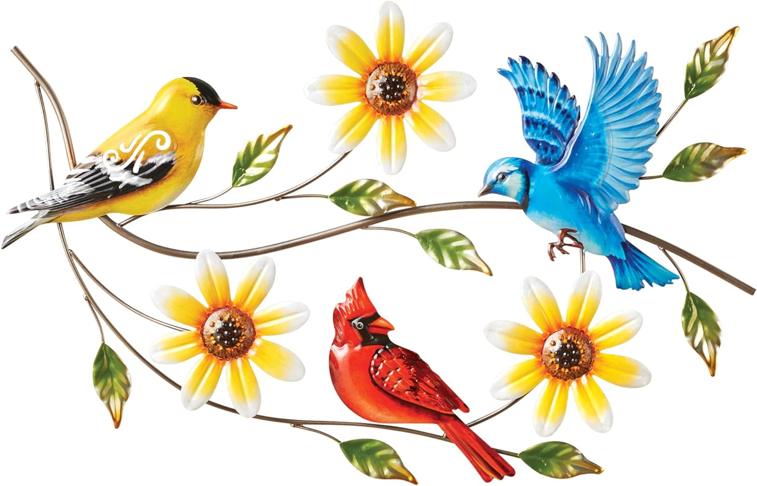 Spring Decorating with Bird Metal Art