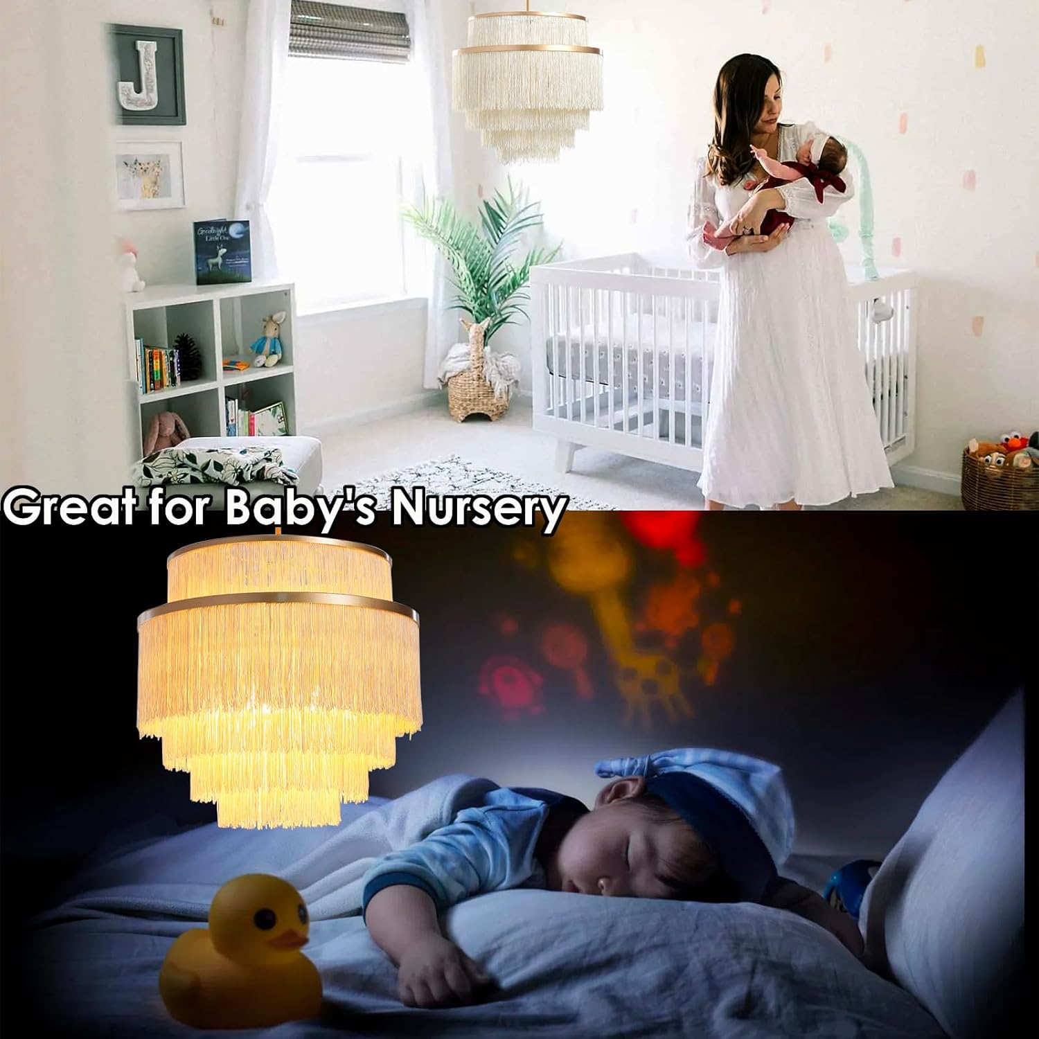 Size of nursery decides size of chandelier