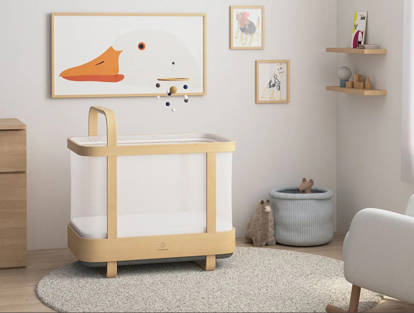 Cradlewise Convertible Smart Bassinet and Crib