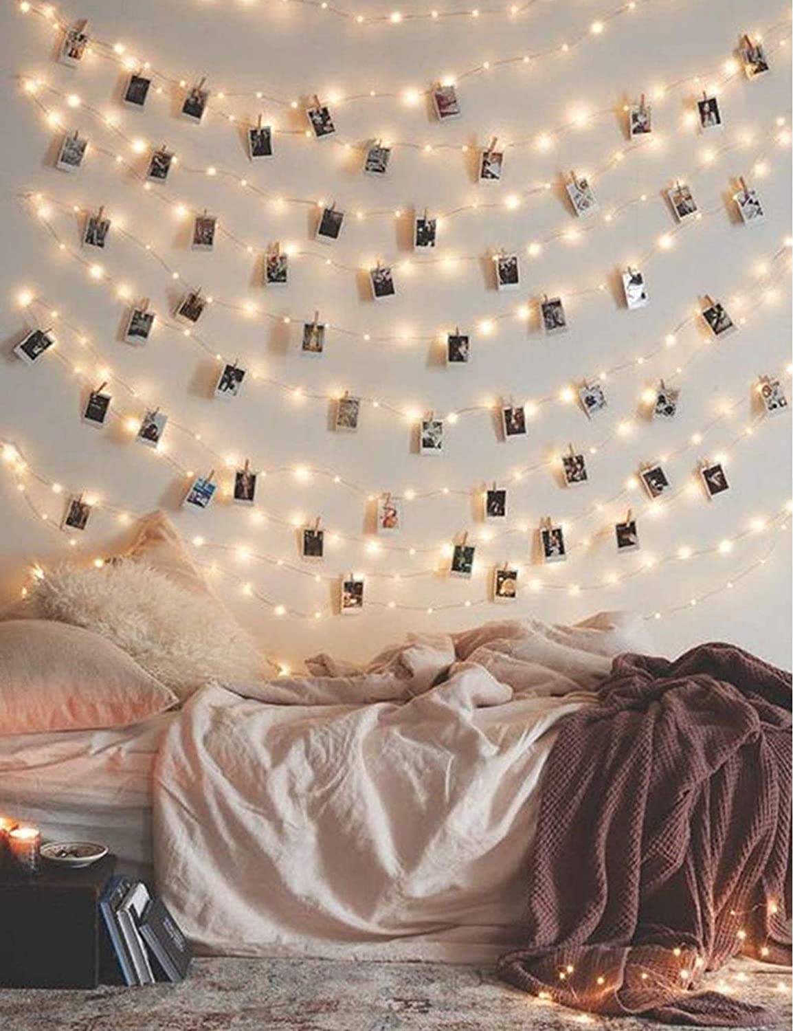 Dorm Room Ideas to decorate with fairy lights and rugs virtual e-design services