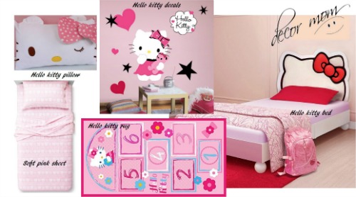 Vision Board 1 - Hello Kitty Girls Bedroom