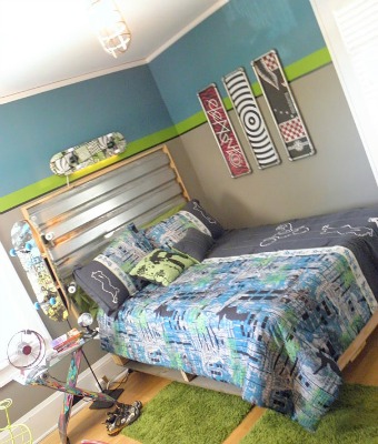 Skateboard Headboard