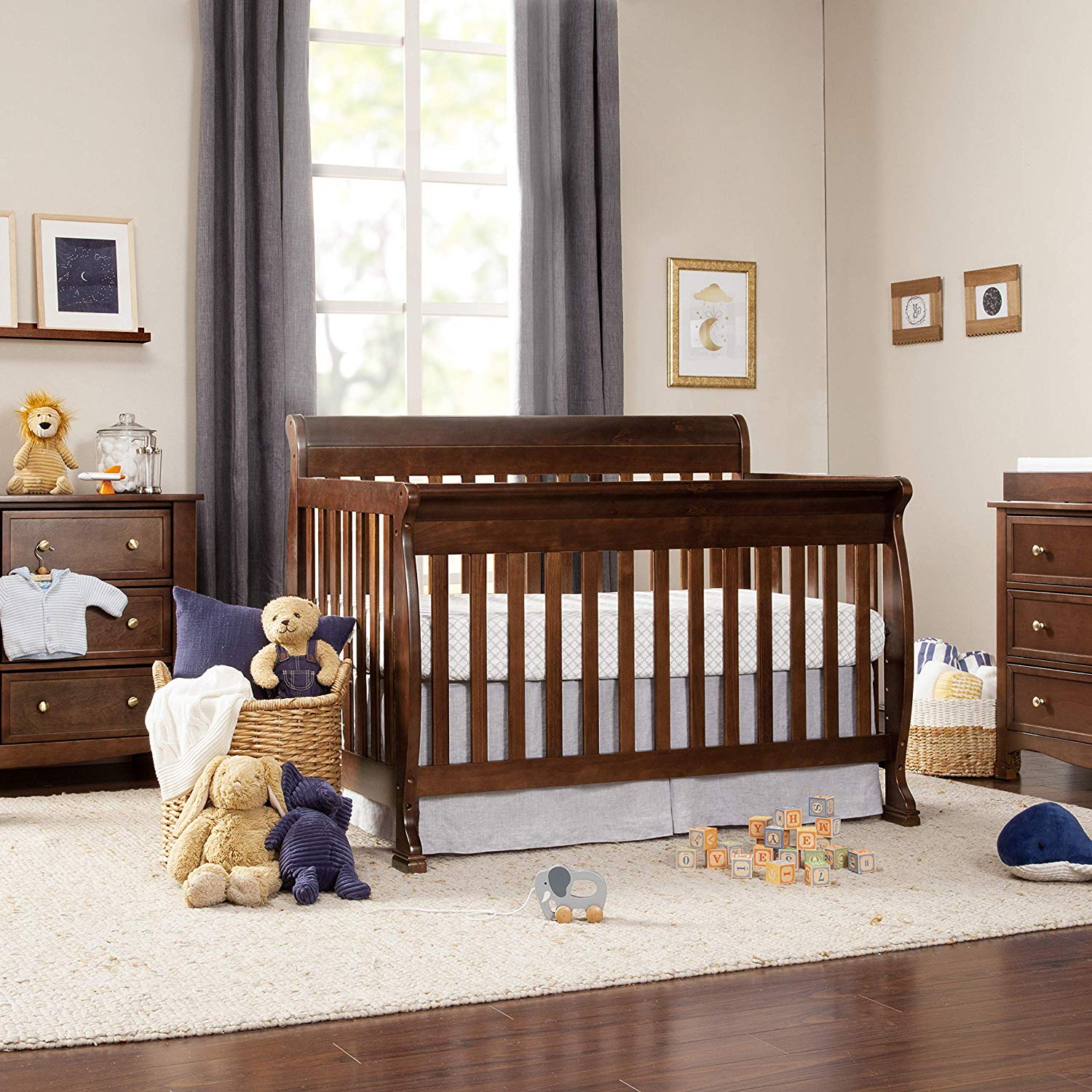 DaVinci Kalani 4-in-1 Convertible Crib in Espresso | Greenguard Gold Certified