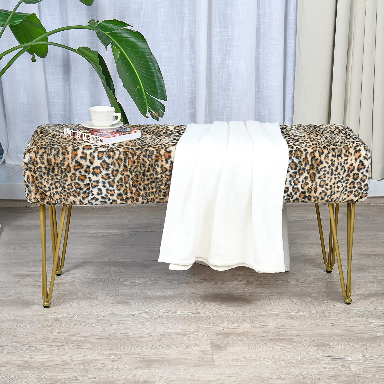 Leopard Bench