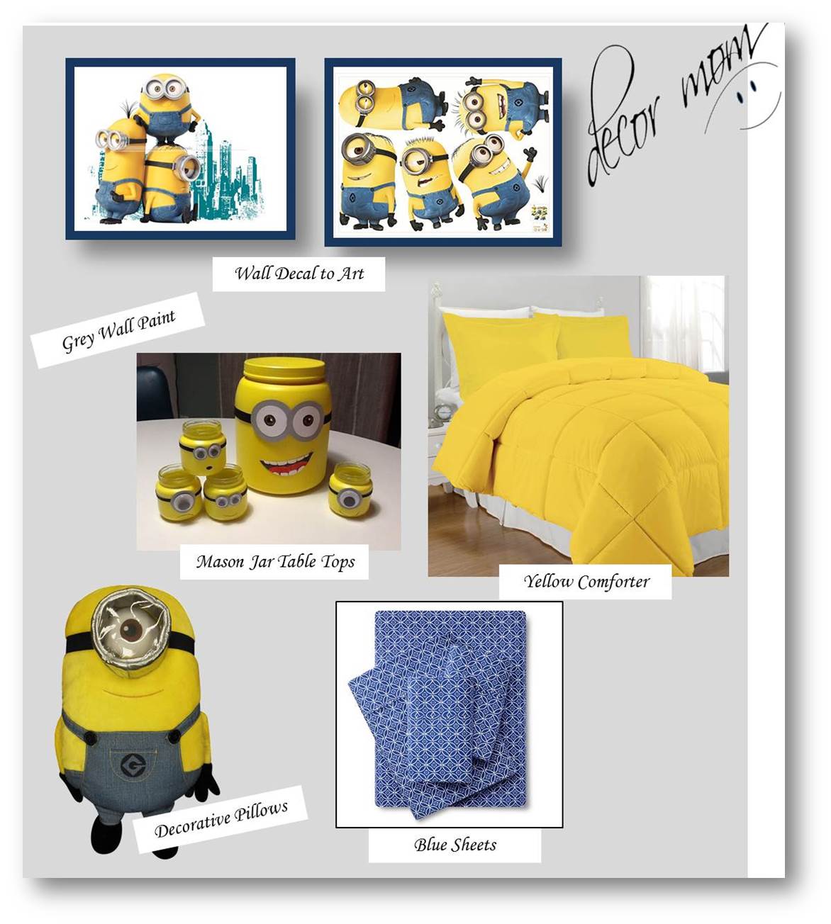 Minion Room Decor - Vision Board 2