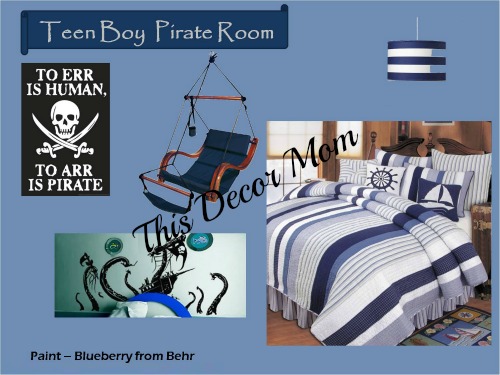 Pirate Theme - Teen Bedroom