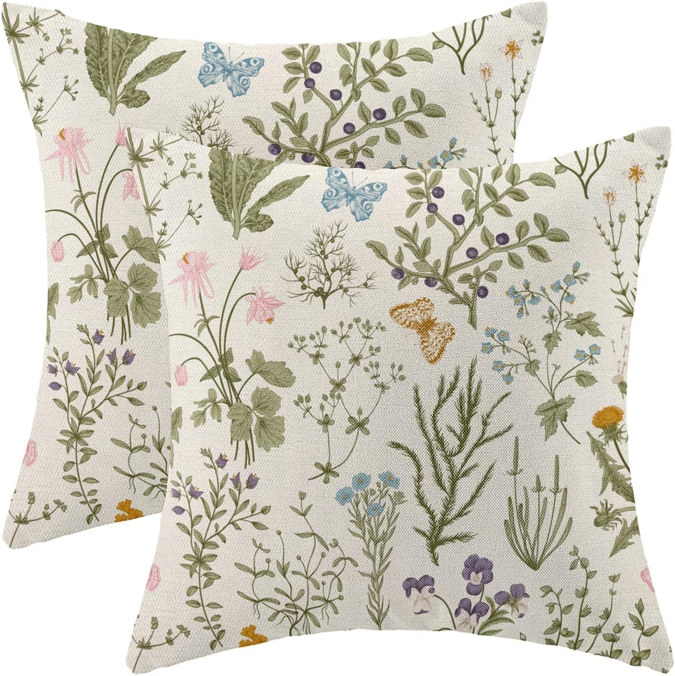 Spring Decorating with throw pillows