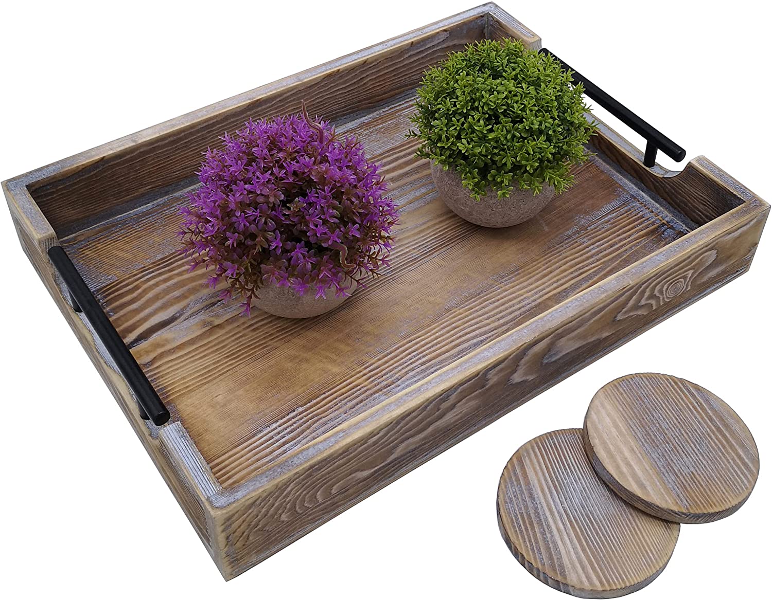 Decorative trays can multi function for quick pick ups