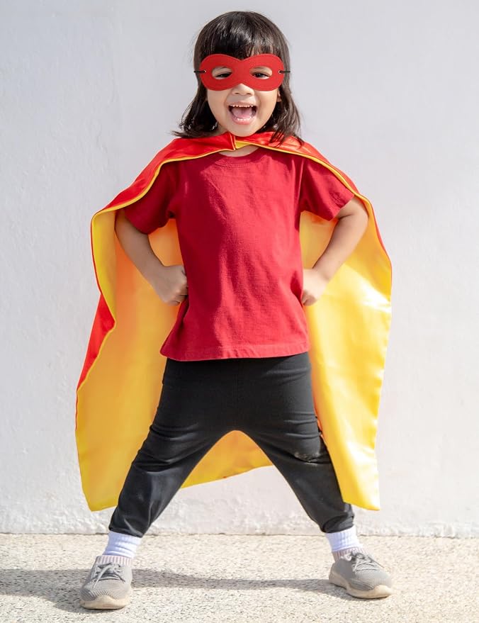 Halloween Costume - Superhero Cape and Mask