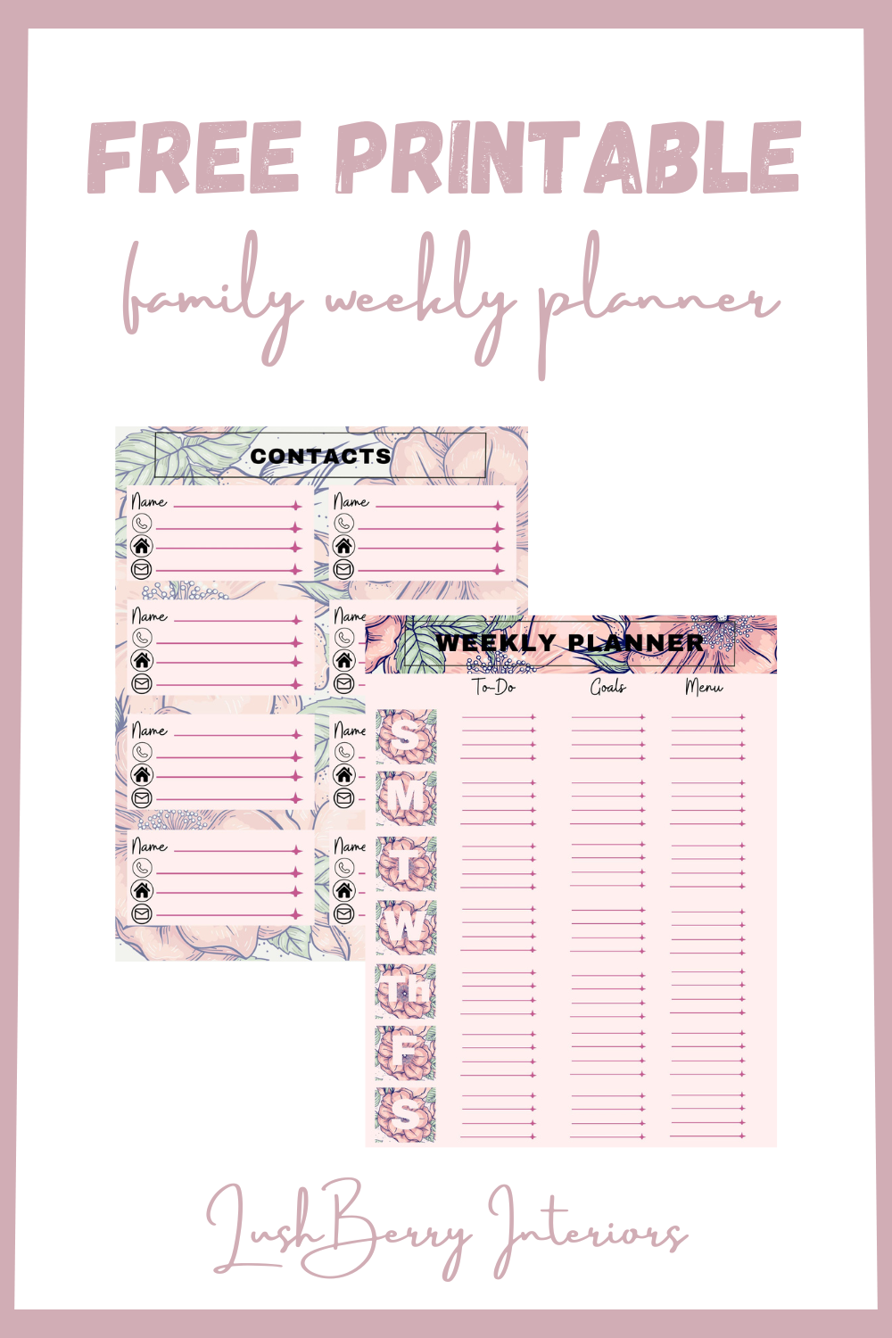 Family Weekly Planner 2024