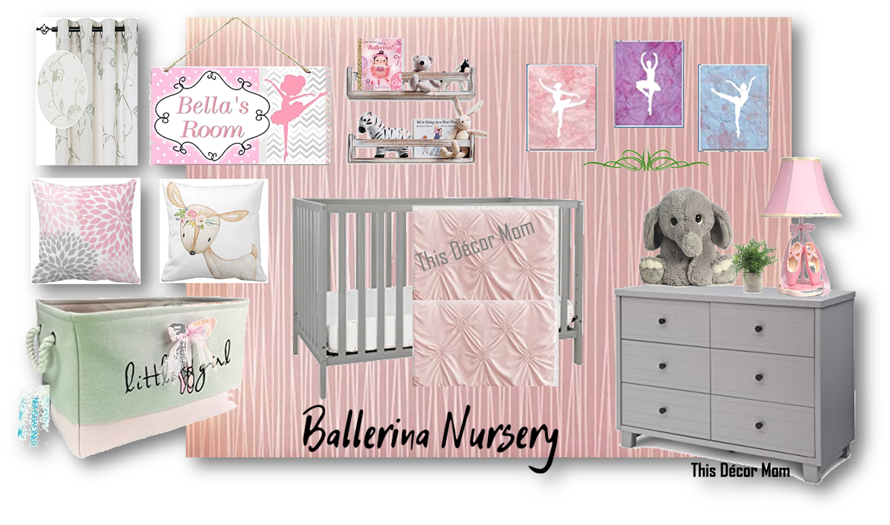 Ballerina Nursery Mood Board