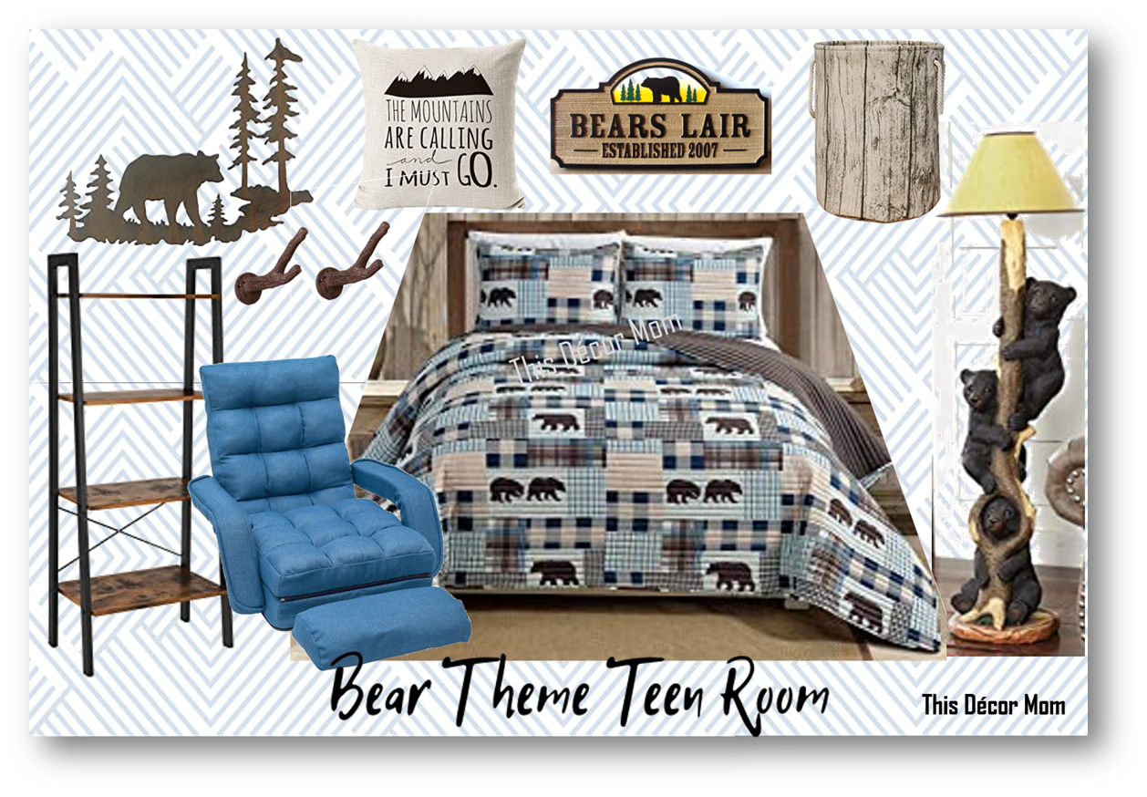 Bear Themed Teen Room