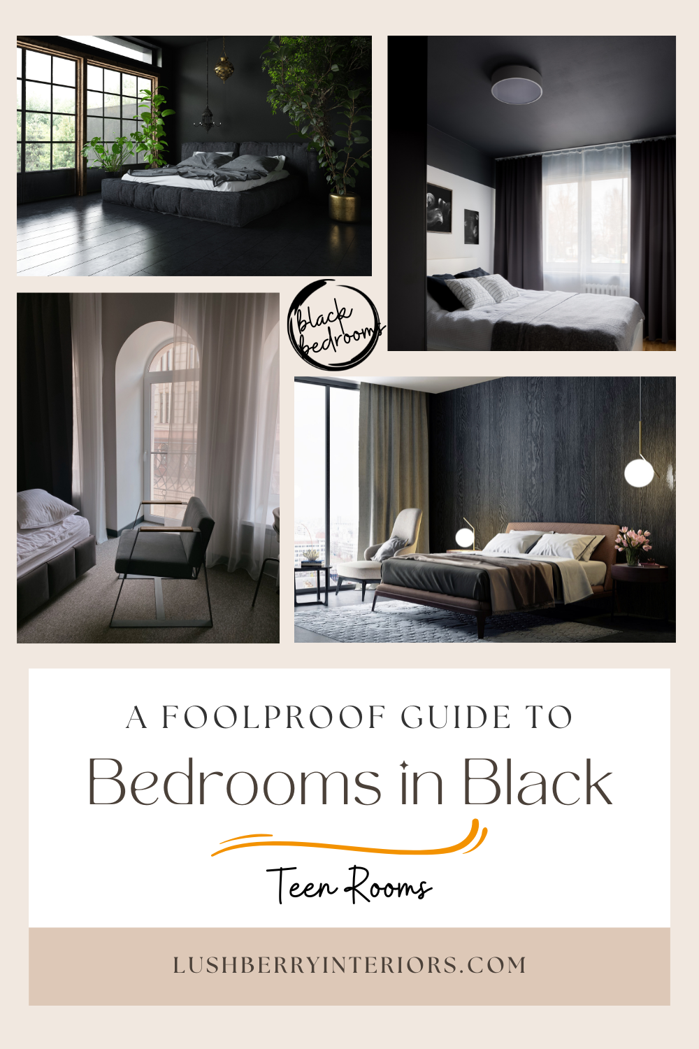 How to Use Black in Teenage Bedroom Design