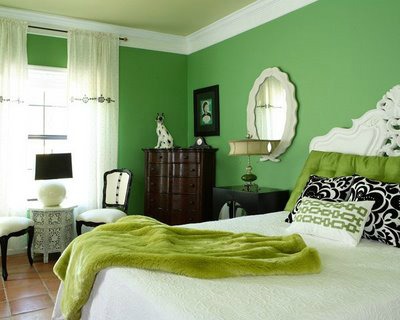 Elegant Green Teen Girls Bedroom