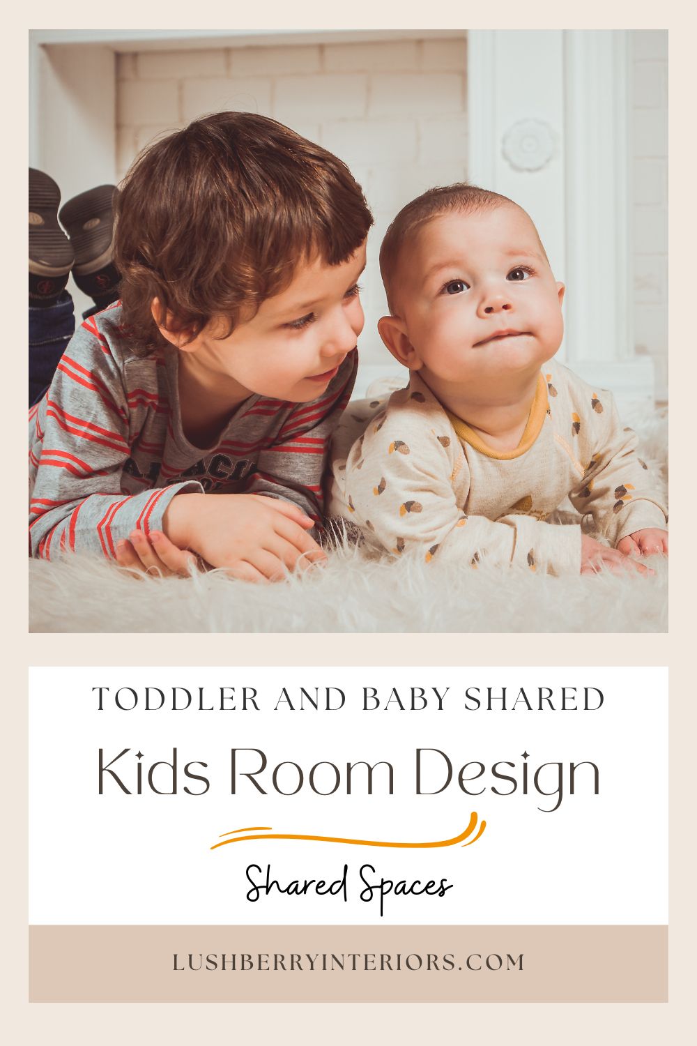 Stylish and Safe Kids Room Design for Toddler and Baby Shared Space