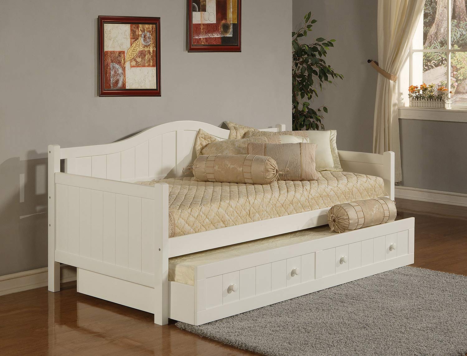 White Daybed with Trundle