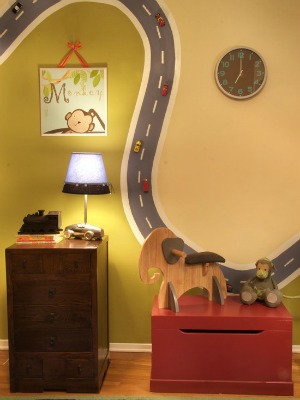 Childrens Room Decor - Magnetic Roads